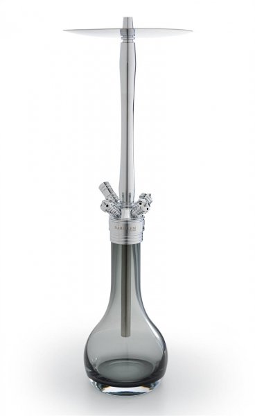 NARGILEM V2A SHISHA WITH BOWL SHINY GRAY